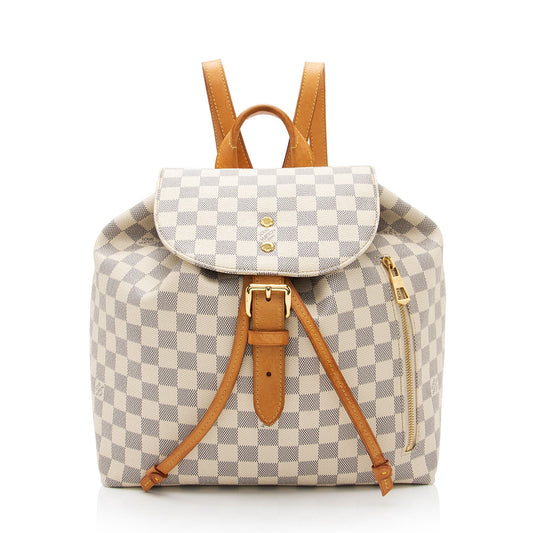 Louis Vuitton Damier Azur Sperone Backpack (SHF-x7ZaCT)