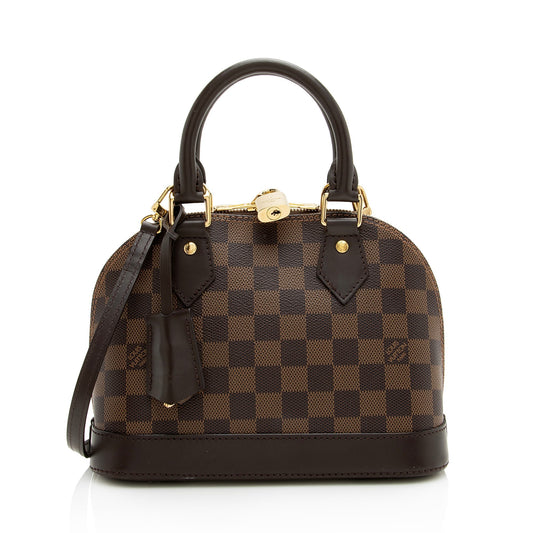 Louis Vuitton Damier Ebene Alma BB Satchel (SHF-22932)
