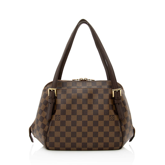 Louis Vuitton Damier Ebene Belem MM Shoulder Bag (SHF-21622)