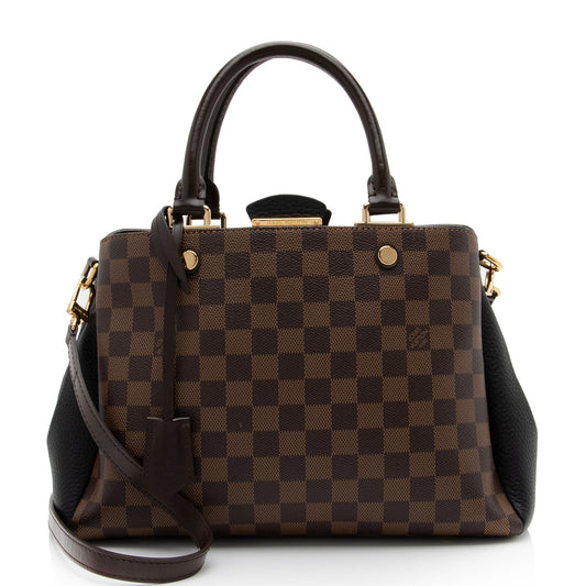Louis Vuitton Damier Ebene Brittany Satchel (SHF-dcpGO5)