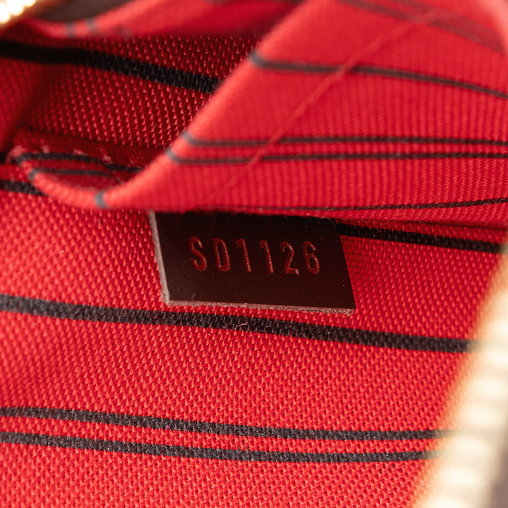 Louis Vuitton Damier Ebene Neverfull MM Pochette (SHF-18085)
