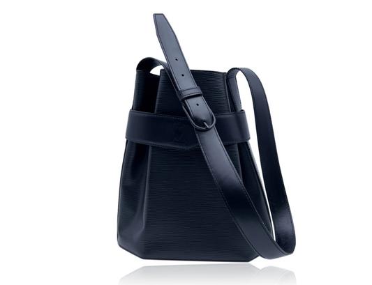 LOUIS VUITTON BLUE EPI LEATHER SAC D'EPAULE BAG