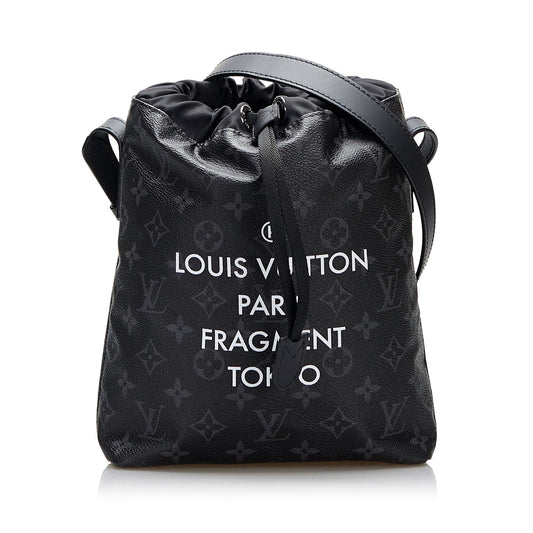 Louis Vuitton LV X Fragment Monogram Eclipse Bucket Bag (SHG-MQ6c0d)