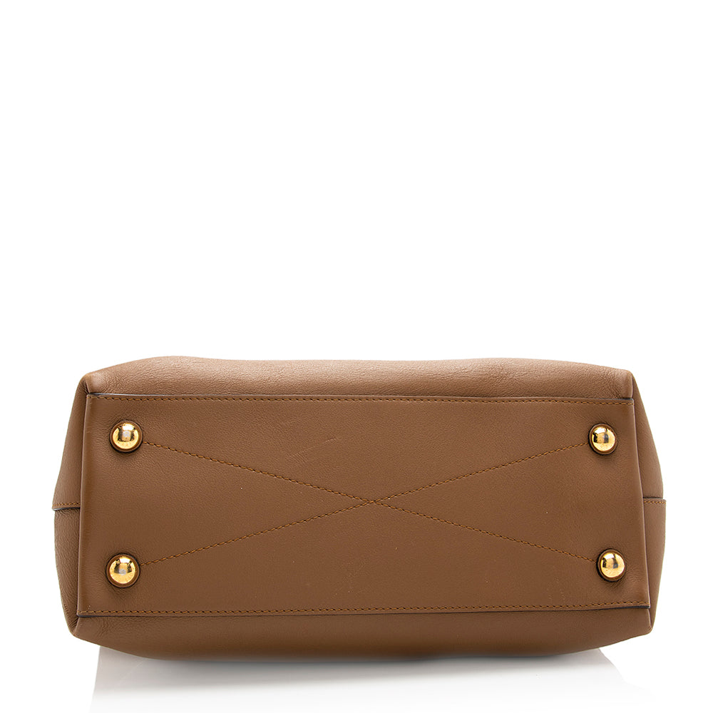 Louis Vuitton Leather Noisette Parnassea Bagatelle Shoulder Bag (SHF-20732)