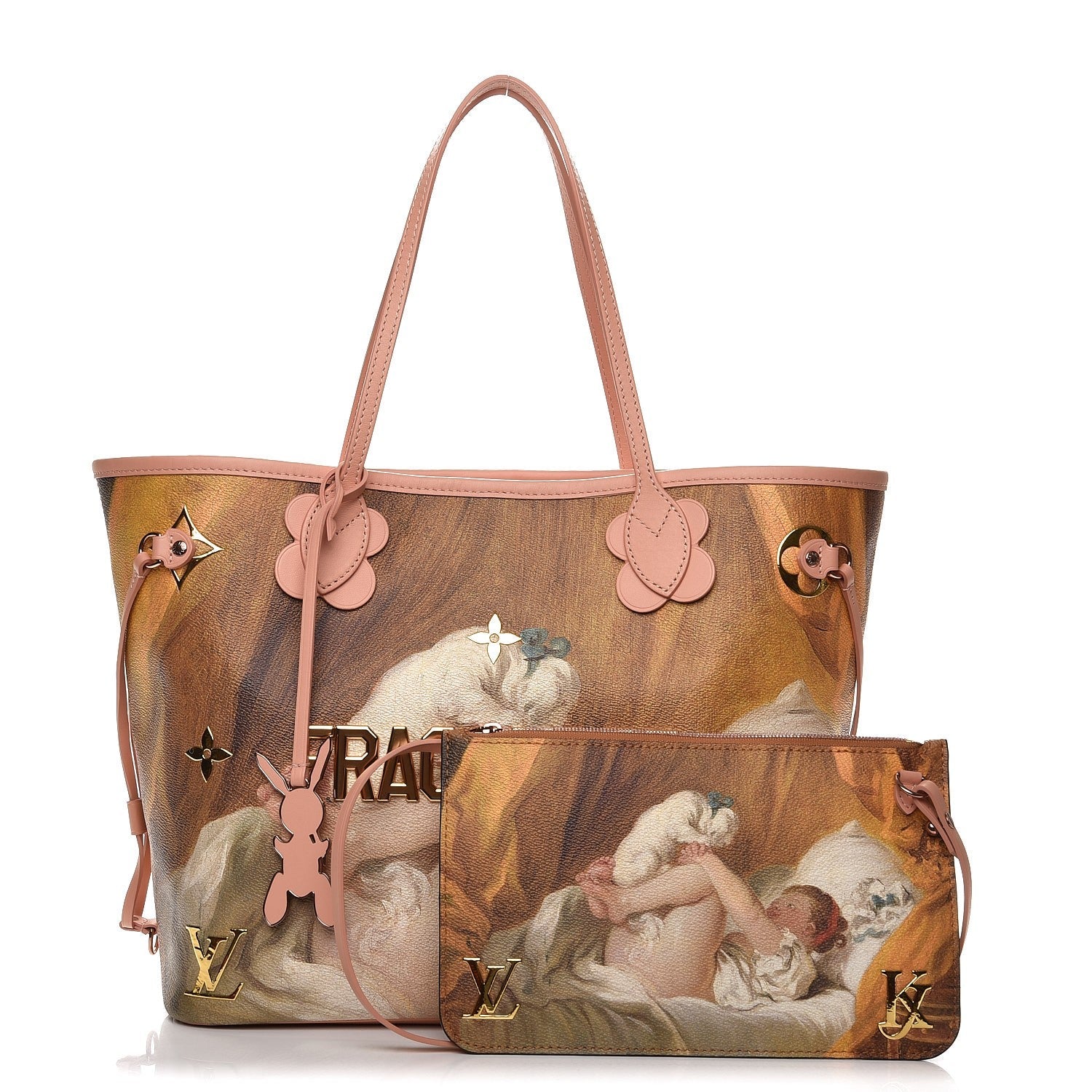 LOUIS VUITTON MASTERS COLLECTION FRAGONARD NEVERFULL TOTE BAG MM