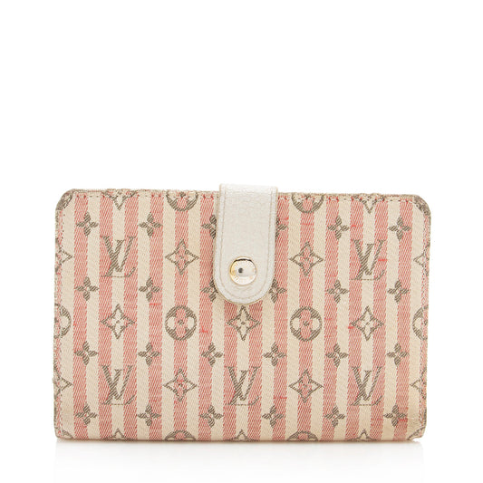 Louis Vuitton Mini Lin Croisette Port Feuille Vienoise French Purse Wallet (SHF-15312)