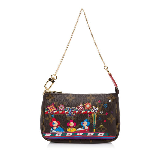 Louis Vuitton Mini Monogram Vivienne Christmas Pochette Accessoires (SHG-e2QDWP)