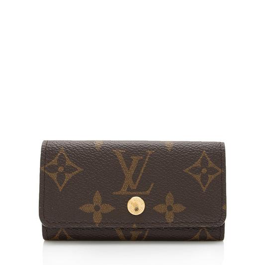 Louis Vuitton Monogram Canvas 4 Key Holder (SHF-n1Q3ZV)