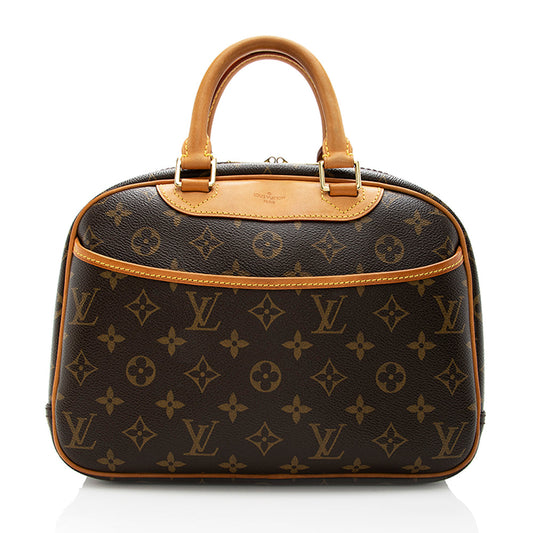 Louis Vuitton Monogram Canvas Trouville Satchel (SHF-17478)