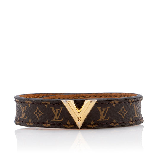 Louis Vuitton Monogram Canvas Essential V Bracelet (SHF-Sj24ZL)