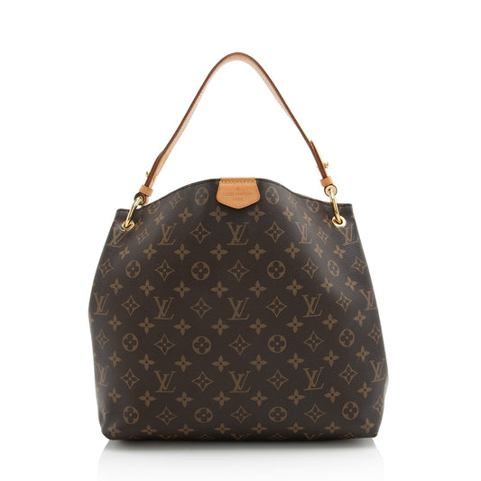 Louis Vuitton Monogram Canvas Graceful PM Hobo (SHF-22739)