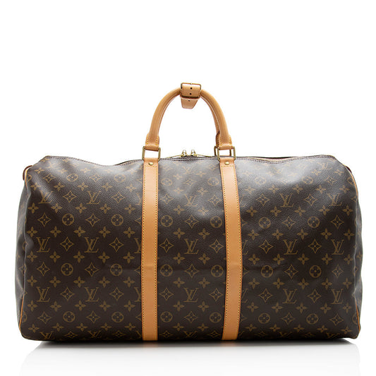 Louis Vuitton Monogram Canvas Keepall 55 Duffel Bag (SHF-21141)