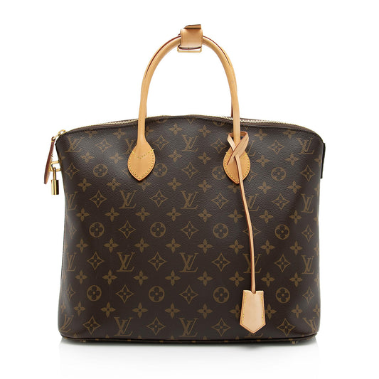 Louis Vuitton Monogram Canvas Lockit MM Satchel (SHF-23823)
