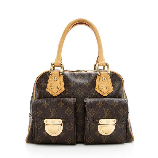 Louis Vuitton Monogram Canvas Manhattan PM Satchel (SHF-18708)