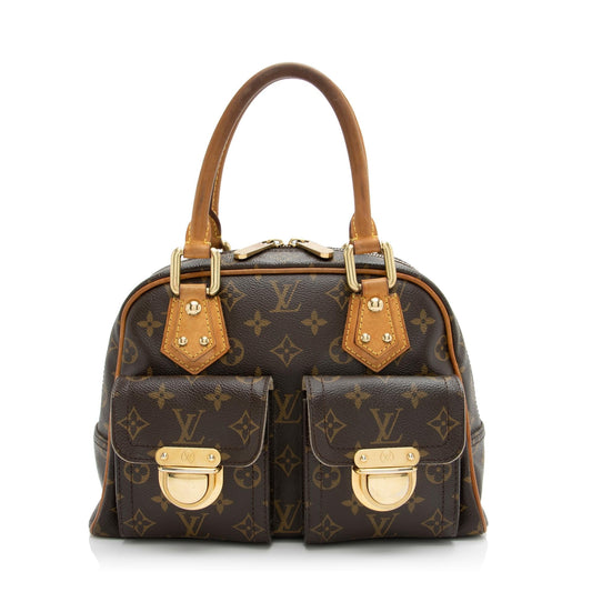 Louis Vuitton Monogram Canvas Manhattan PM Satchel (SHF-23846)
