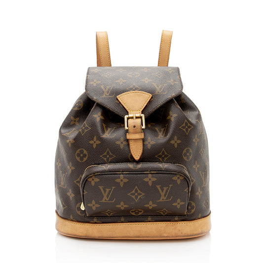 Louis Vuitton Monogram Canvas Montsouris MM Backpack (SHF-21416)