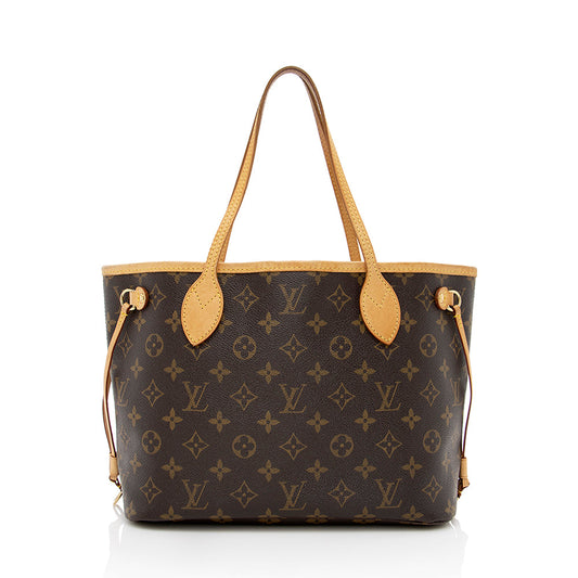 Louis Vuitton Monogram Canvas Neverfull PM Tote (SHF-17096)