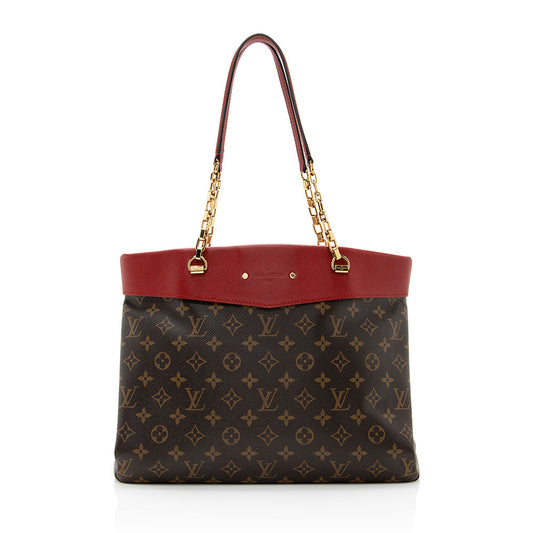 Louis Vuitton Monogram Canvas Pallas Shopper Tote (SHF-20964)