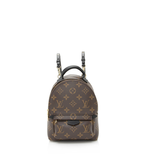 Louis Vuitton Monogram Canvas Palm Springs Mini Backpack (SHF-22308)