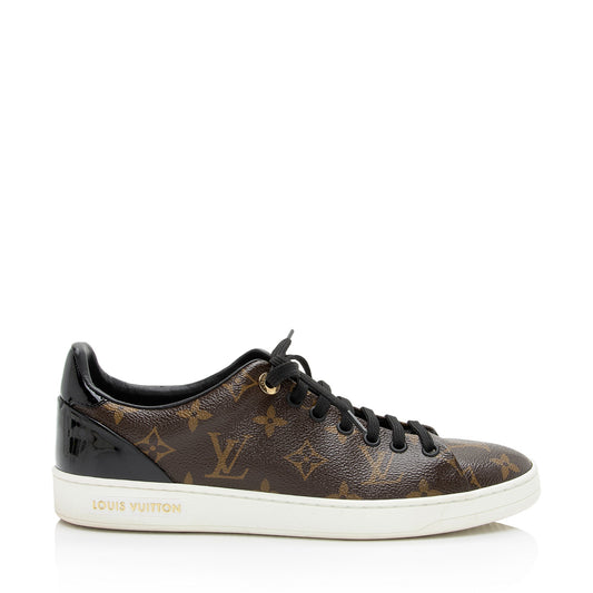 Louis Vuitton Monogram Canvas Patent Leather Front Row Sneakers - Size 8.5 / 38.5 (SHF-PPubqd)