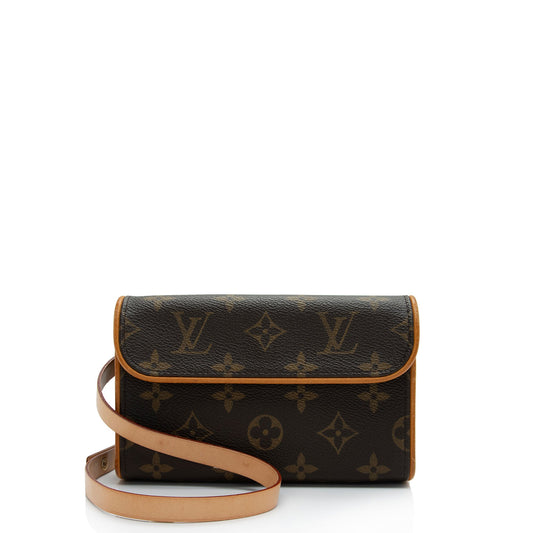 Louis Vuitton Monogram Canvas Pochette Florentine Small Belt Bag (SHF-9aCUhN)
