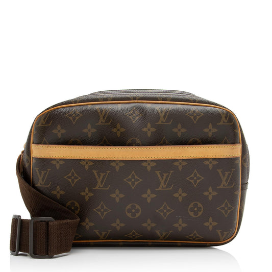 Louis Vuitton Monogram Canvas Reporter PM Messenger Bag (SHF-23169)