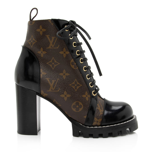 Louis Vuitton Monogram Canvas Star Trail Ankle Boots - Size 8 / 38 (SHF-g0tcFc)