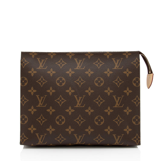Louis Vuitton Monogram Canvas Toiletry Pouch 26 (SHF-Qfgdpa)