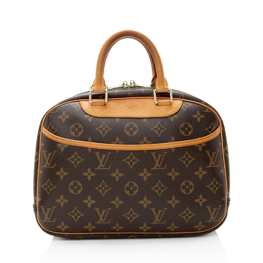 Louis Vuitton Monogram Canvas Trouville Satchel (SHF-22946)