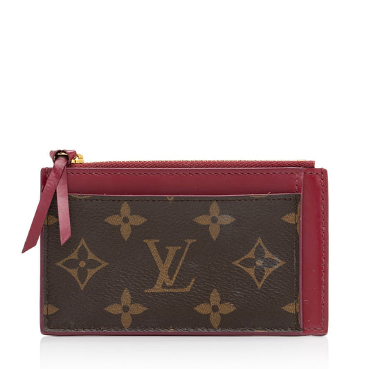 Louis Vuitton Monogram Canvas Zipped Card Holder (SHF-KsBhGI)