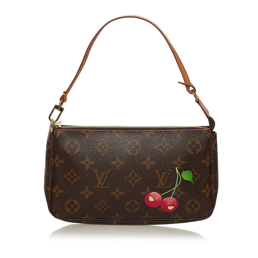 Louis Vuitton Monogram Cerises Pochette Accessoires Takashi Murakami (SHG-34204)