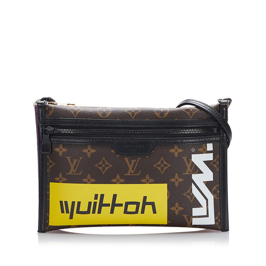 Louis Vuitton Monogram Double Flat Messenger (SHG-gNIeGV)
