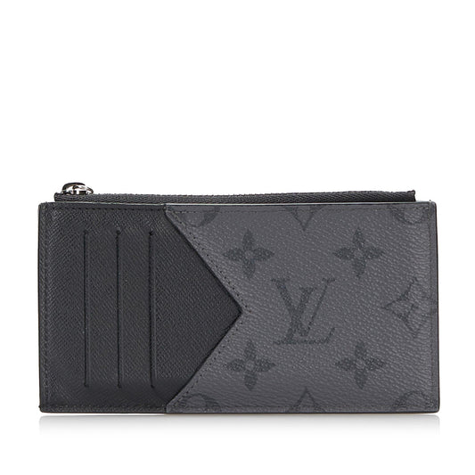 Louis Vuitton Monogram Eclipse Coin Pouch (SHG-CILlD8)