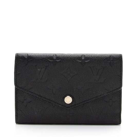 Louis Vuitton Monogram Empreinte Compact Curieuse Wallet (SHF-mhTQmv)