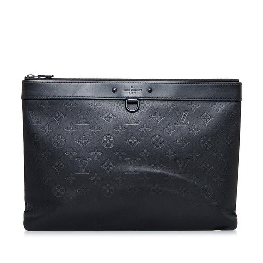 Louis Vuitton Monogram Shadow Discovery Pochette (SHG-v758KB)
