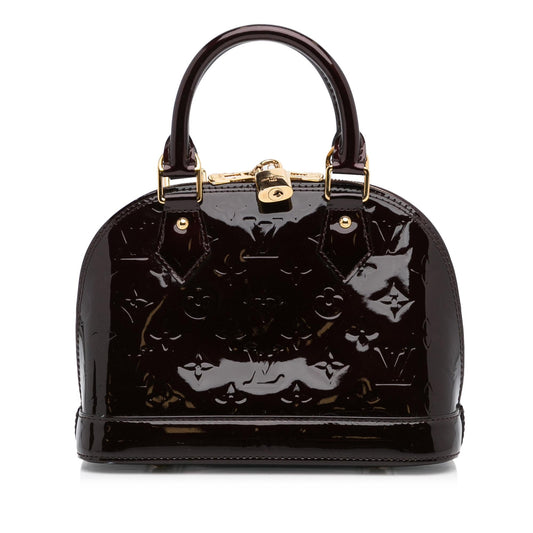 Louis Vuitton Monogram Vernis Alma BB (SHG-PvmuQo)