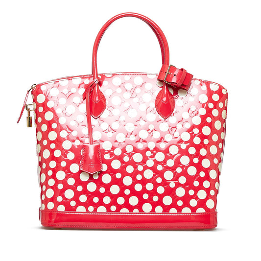 Louis Vuitton Monogram Vernis Kusama Infinity Dots Lockit MM (SHG-fa2biQ)