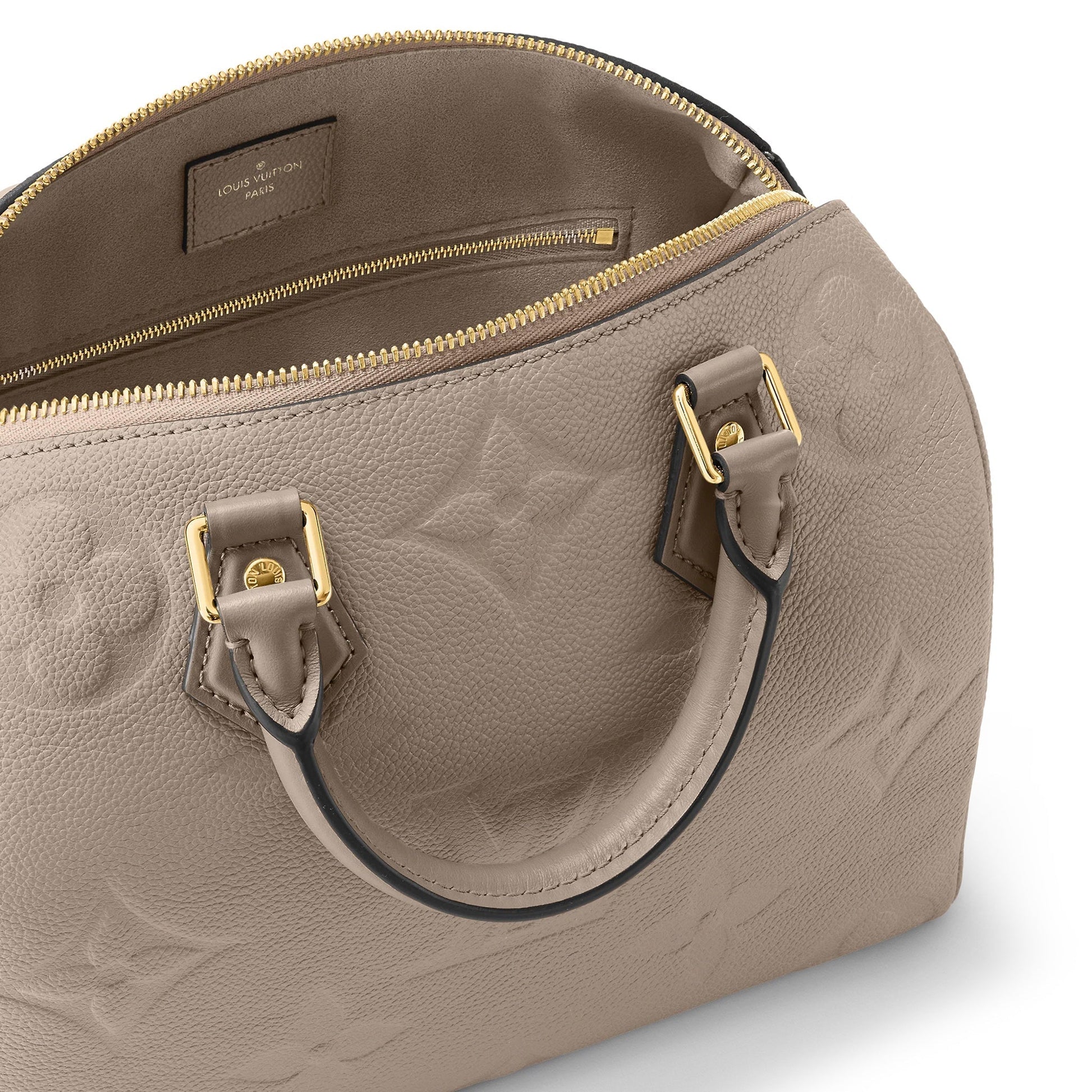 LOUIS VUITTON SPEEDY BANDOULIÈRE 25 EMPREINTE LEATHER HANDBAG