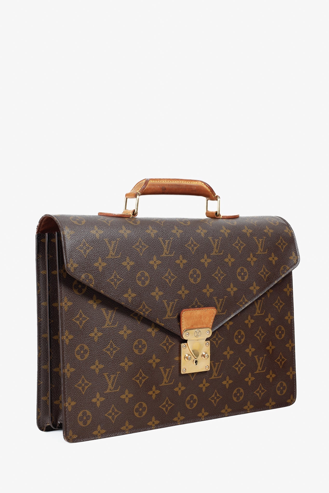 Louis Vuitton Brown Monogram Canvas Briefcase