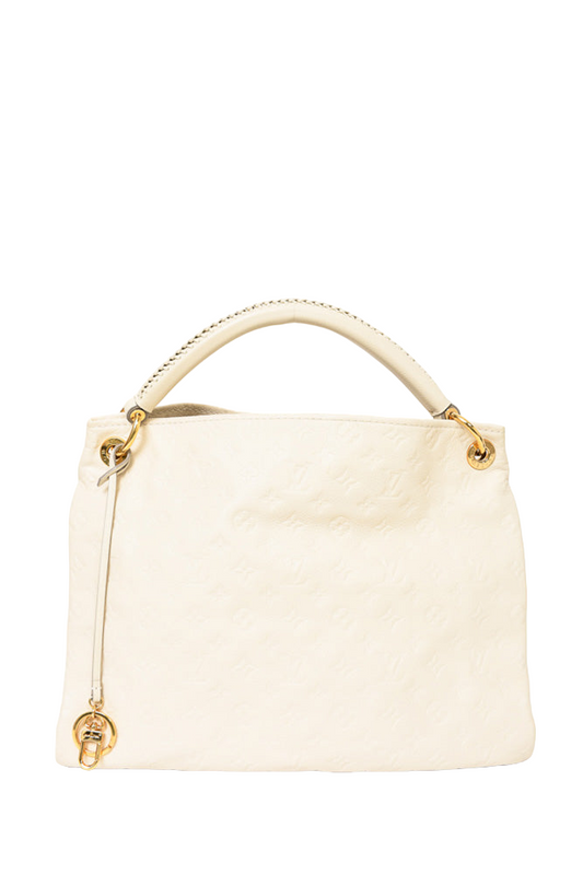 Louis Vuitton 2012 Cream Empreinte Leather Artsy MM Hobo Bag