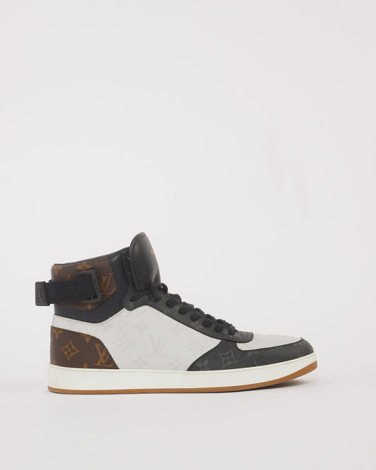 Louis Vuitton Monogram Men's Canvas Rivoli High Top Sneakers - 9.5 (LV sizing)
