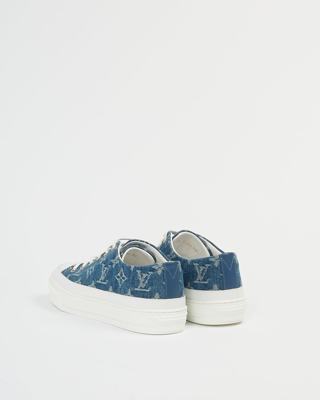 Louis Vuitton Denim Monogram Low Top Sneakers - 38