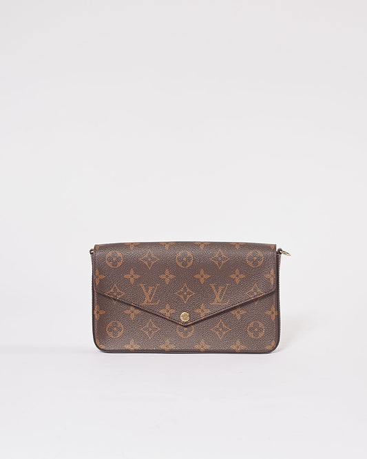 Louis Vuitton Monogram Canvas Pochette Felicie Wallet NO CHAIN