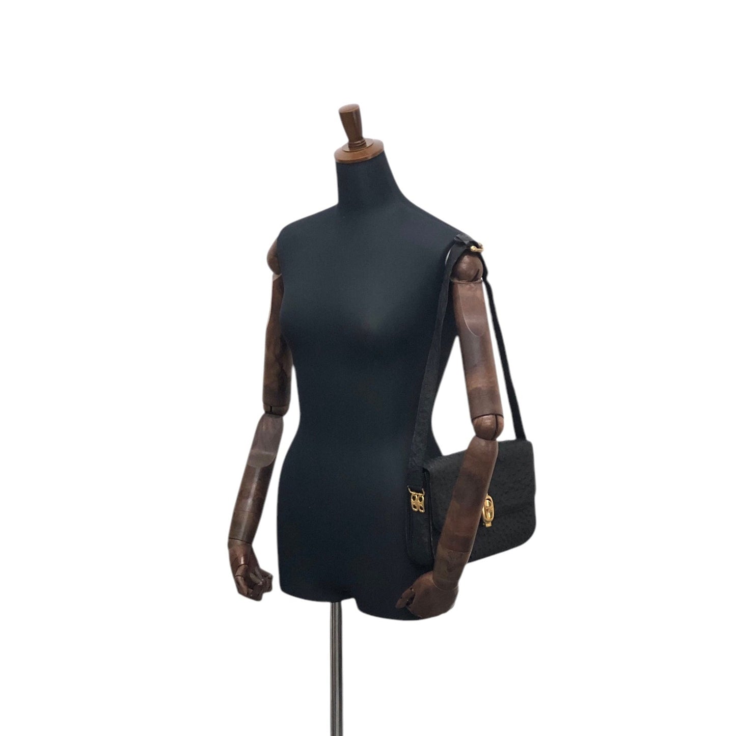 CELINE Shoulder bag Black chzr8e