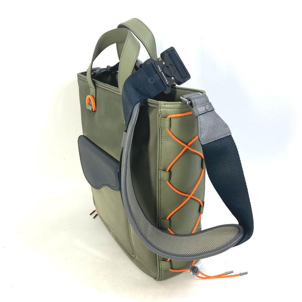 Dior Tote Bag 1ADSH198USF Nylon, Leather khaki sacai sacai collaboration Saddle bag mens