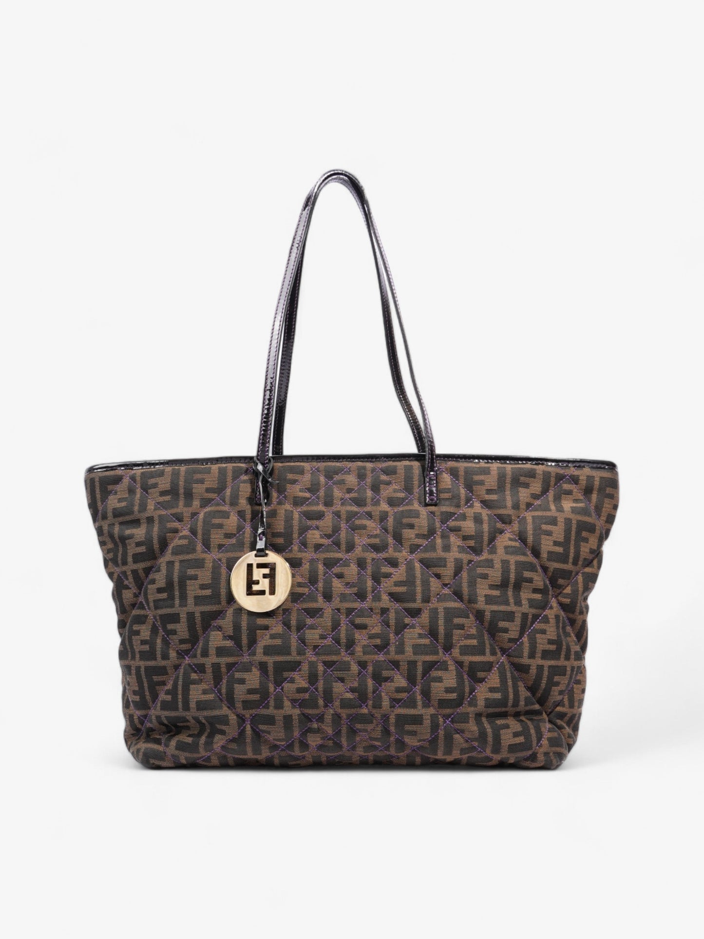Fendi Roll Quilted Black Tote Bag Quilted