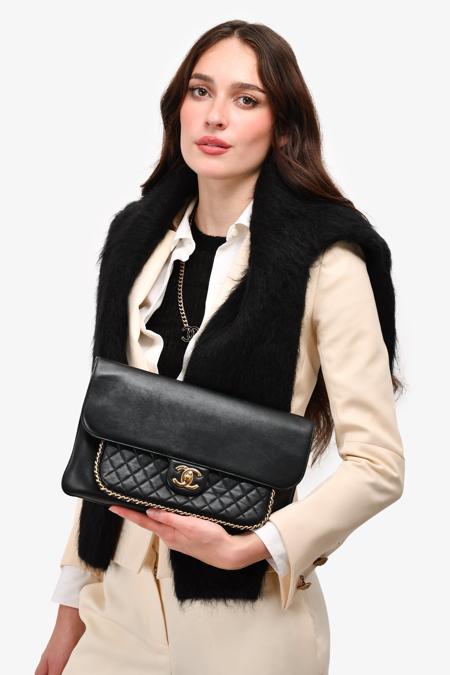 Chanel ™ 2017/18 Black Clutch Bag - Rovelle Bags