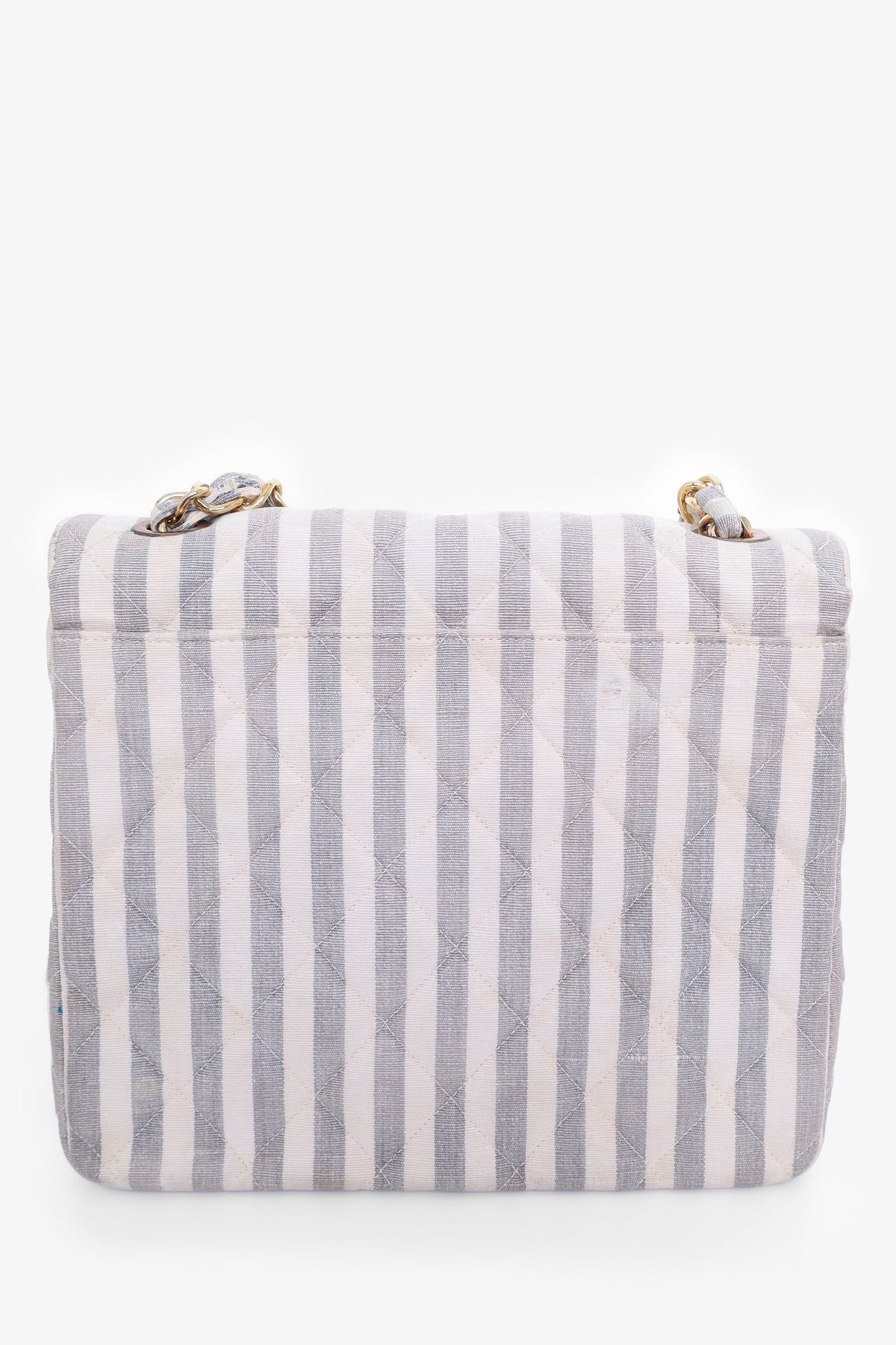 Chanel ™ 1994-96 Grey/White Shoulder Bag - Rovelle Bags