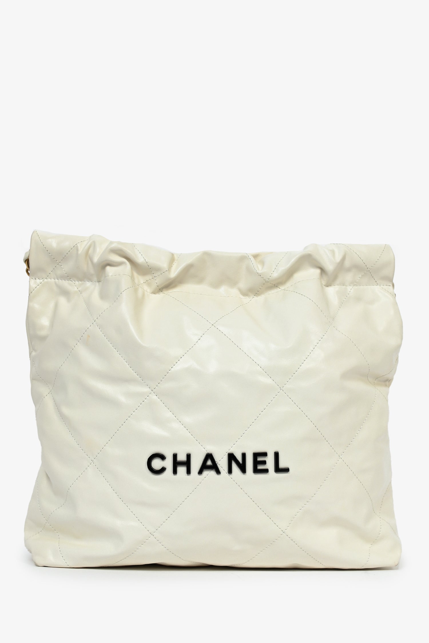 Chanel ™ White Leather Shoulder Bag - Rovelle Bags