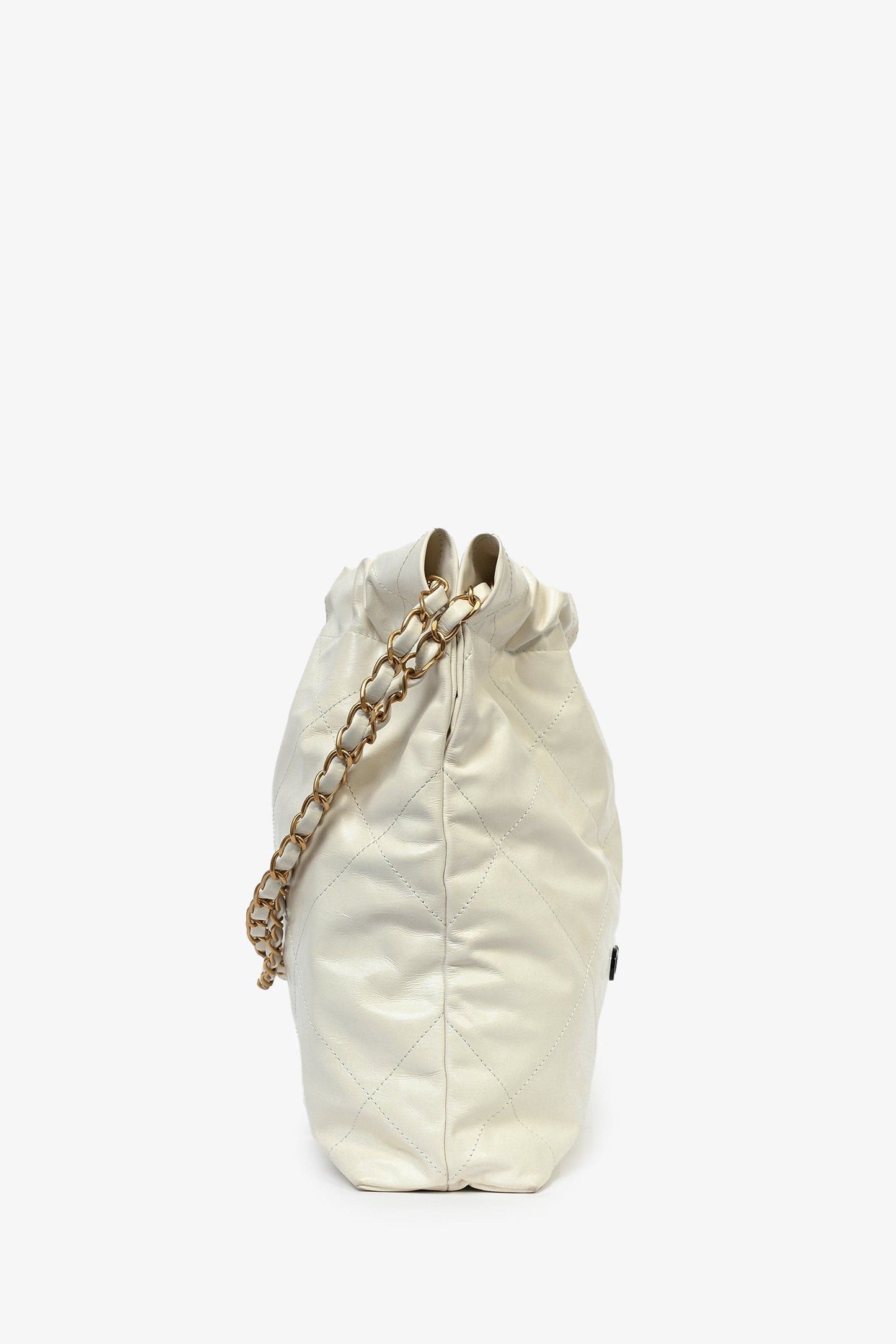 Chanel ™ White Leather Shoulder Bag - Rovelle Bags